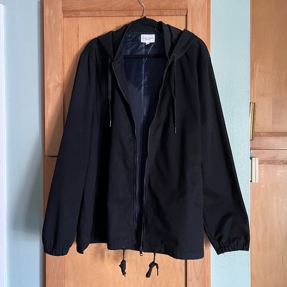 Men’s Five Four Versatile Urban Style Hooded Black Jacket Size XXL - Picture 2 of 10